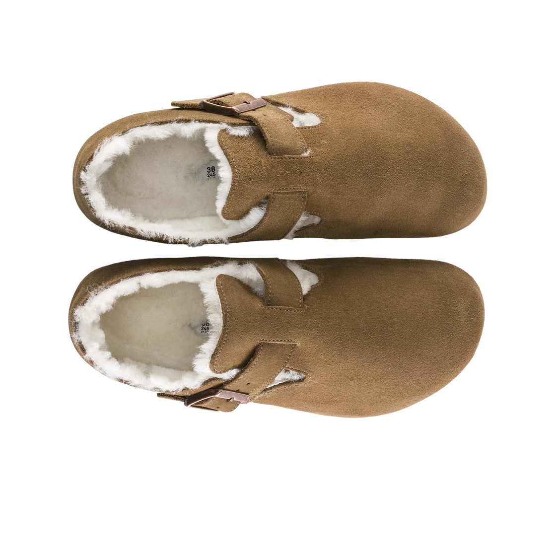 버켄스탁 런던 셔링 다크 티 - 내로우(Birkenstock London Shearling Dark Tea - Narrow) - 2