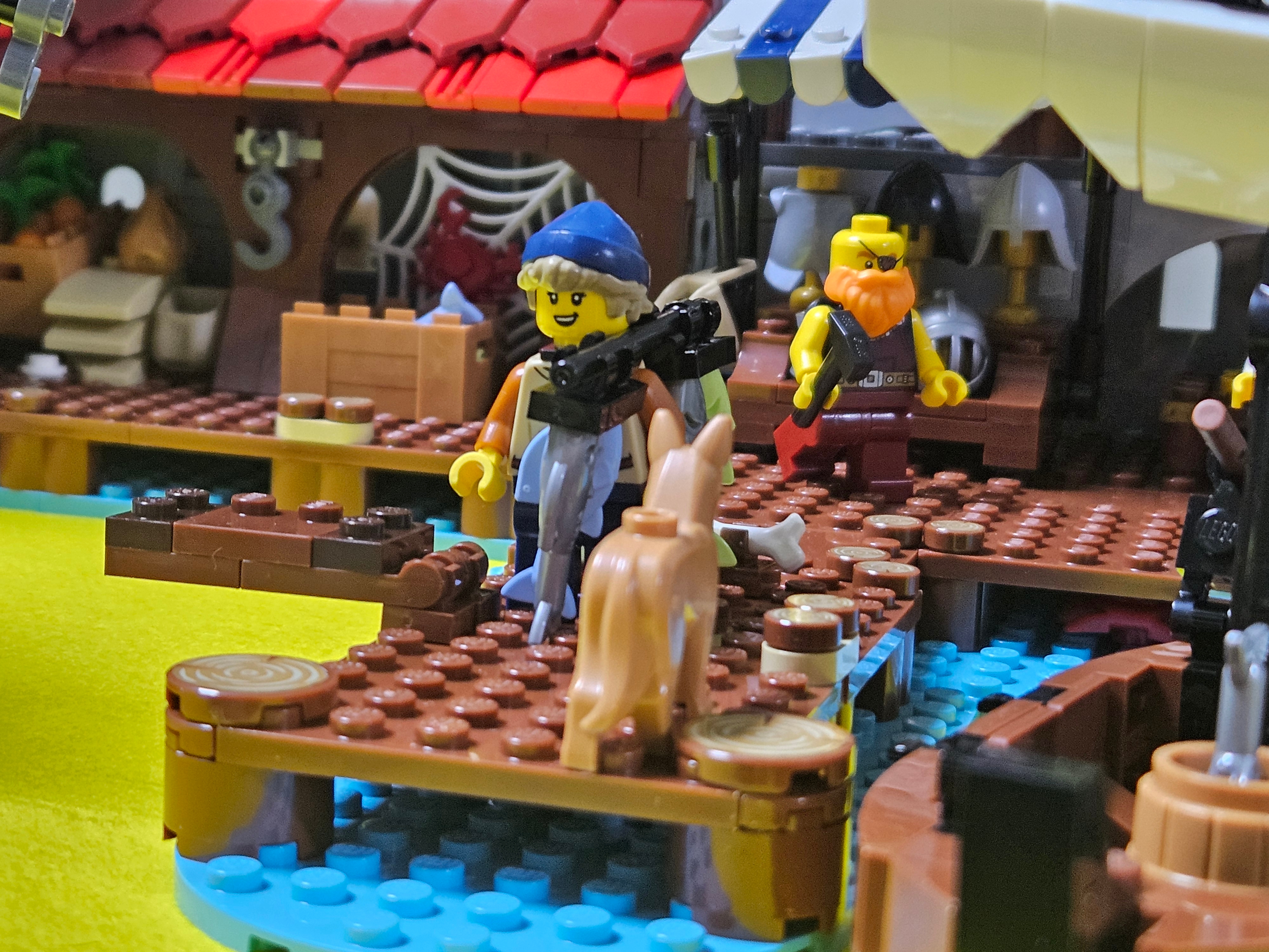 Lego Bricklink Medieval Seaside Market, Lego Lion Knights' Castle 착용 스타일 - 7