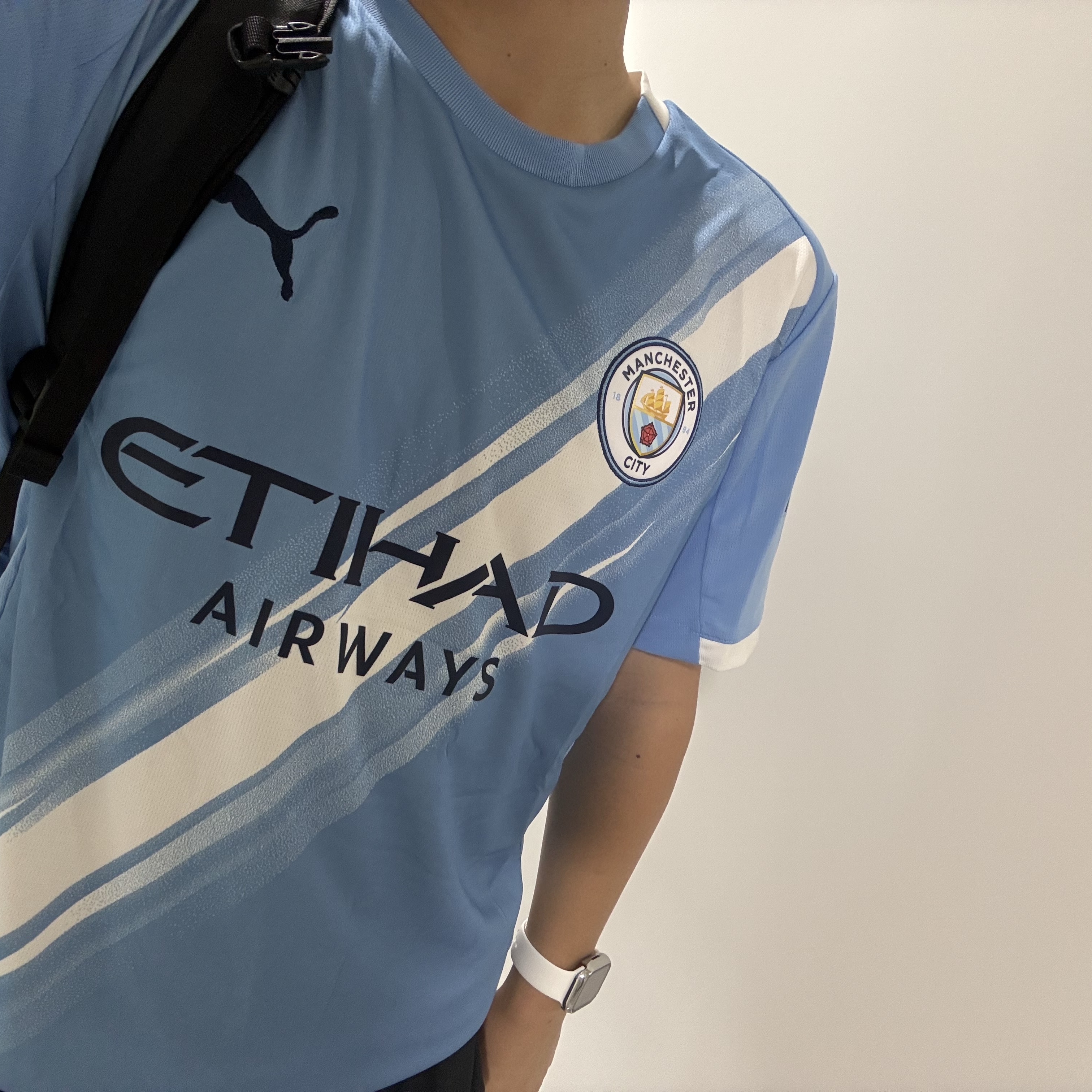 Puma Manchester City 2025/26 Home Replica Jersey Team Light Blue (Non Marking Ver.), Nike Challenger Dri-Fit Brief Lined 7 Inch Running Shorts Black - Asia 착용 스타일 - 1