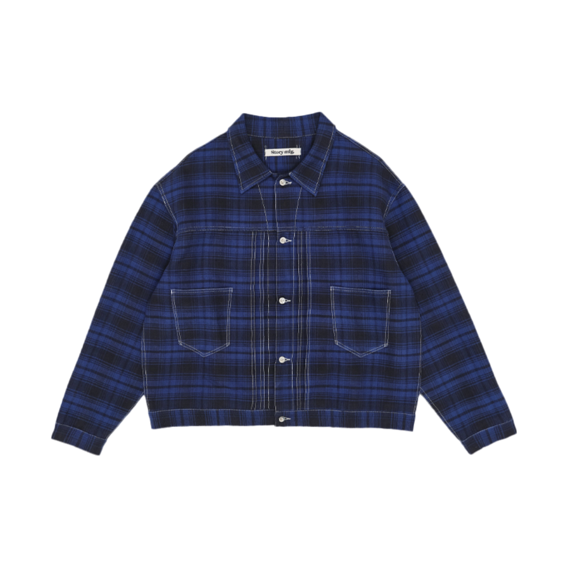 스토리 엠에프지 우먼 선데 자켓 솔라 체크 - 26FW(Story mfg Women Sundae Jacket Solar Check - 26FW)