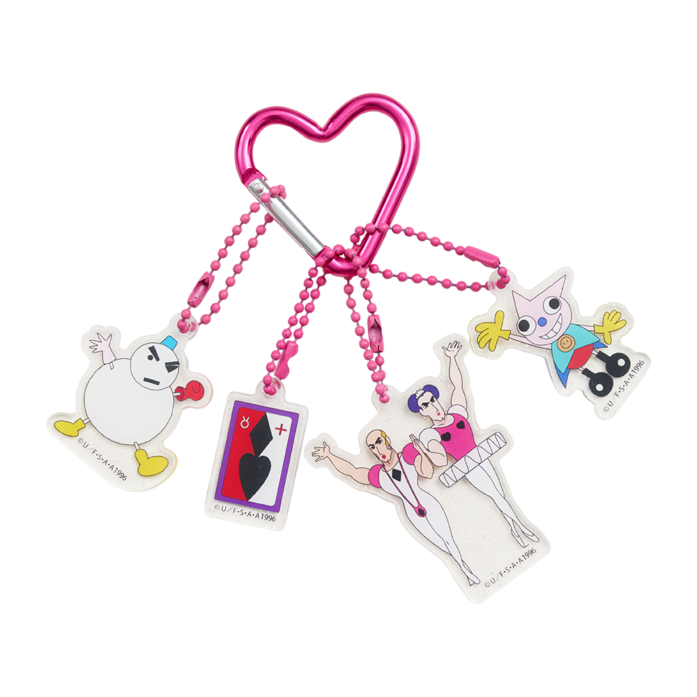 댄꼼마 x 짱구 헨더랜드 중성마녀 카라비너 키링(DANCOMMA x Crayon Shin-chan: Adventure in Henderland Androgynous Witch Carabiner Keychain)