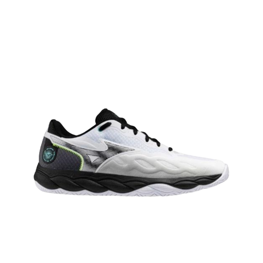 61GA243009 Mizuno Wave Enforce Court Wide AC White Black
