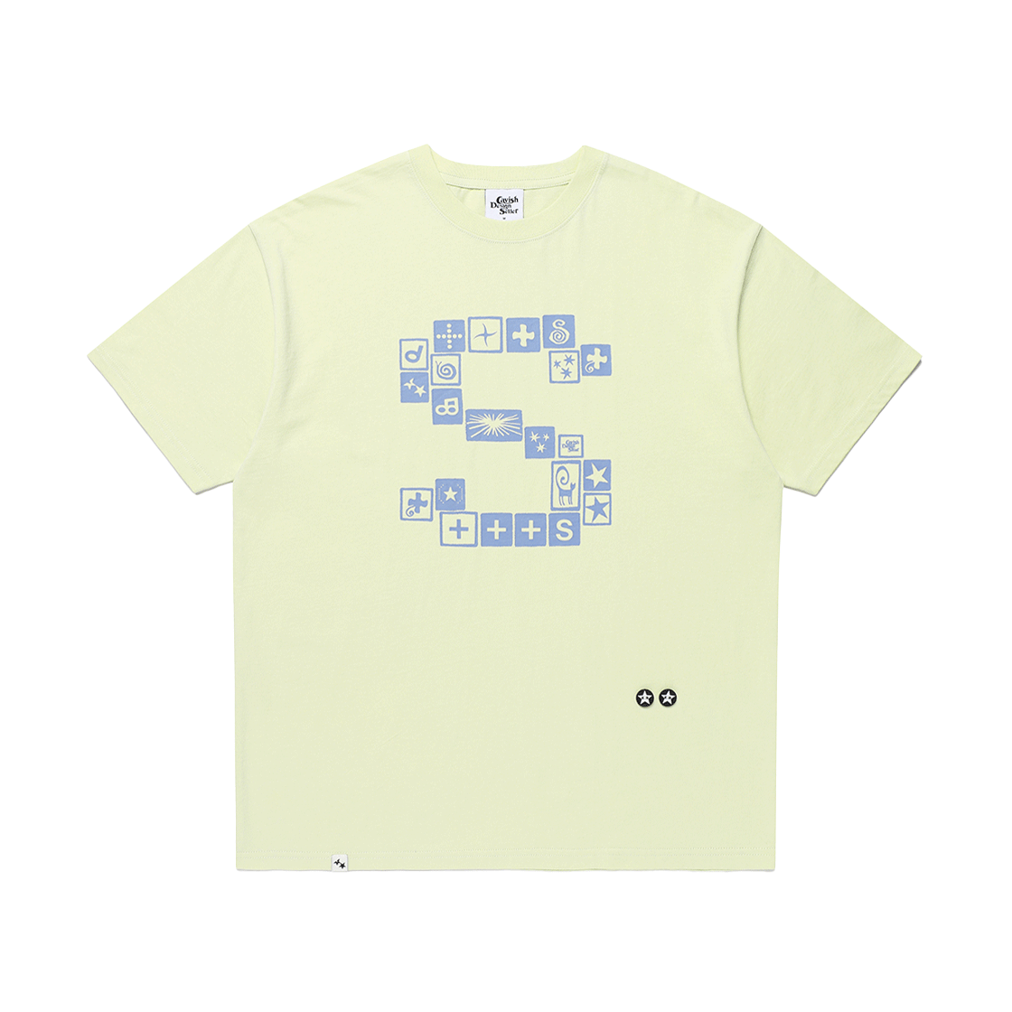 [KREAM 단독] 카비시 x 하현상 S-아카이브 숏슬리브 티셔츠 옐로우([KREAM 단독] CAVISH × Ha Hyun Sang S-ARCHIVE SS Tee Yellow)