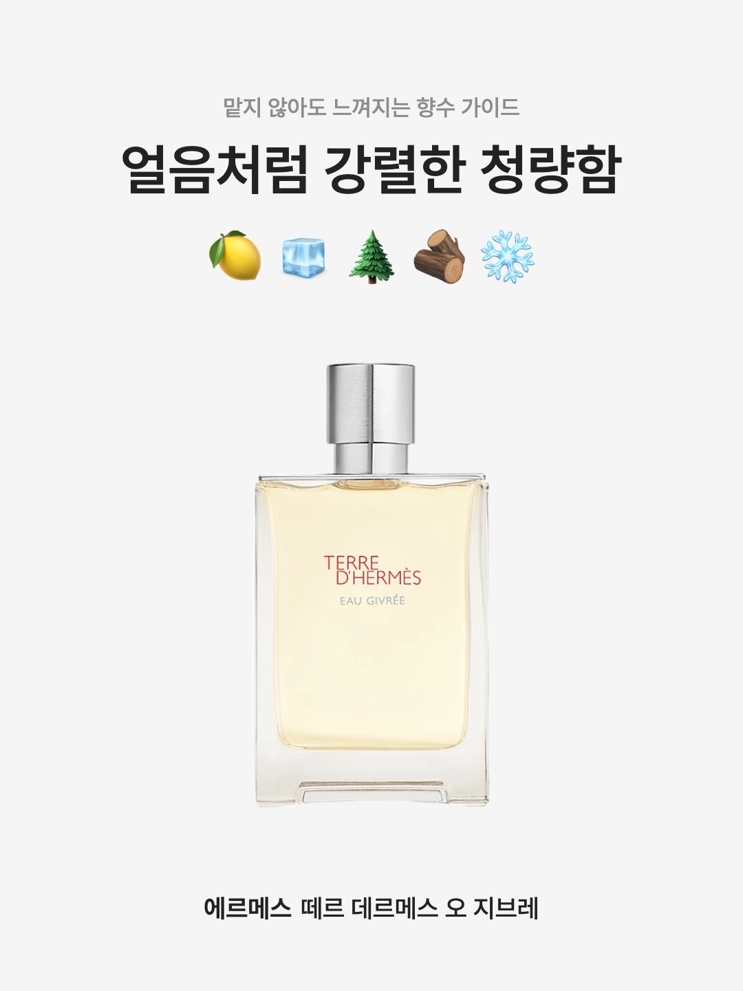 Hermes Terre d’Hermes Eau Givree Eau de Parfum 100ml, Hermes Terre d’Hermes Eau Givree Eau de Parfum 50ml 착용 스타일 - 1