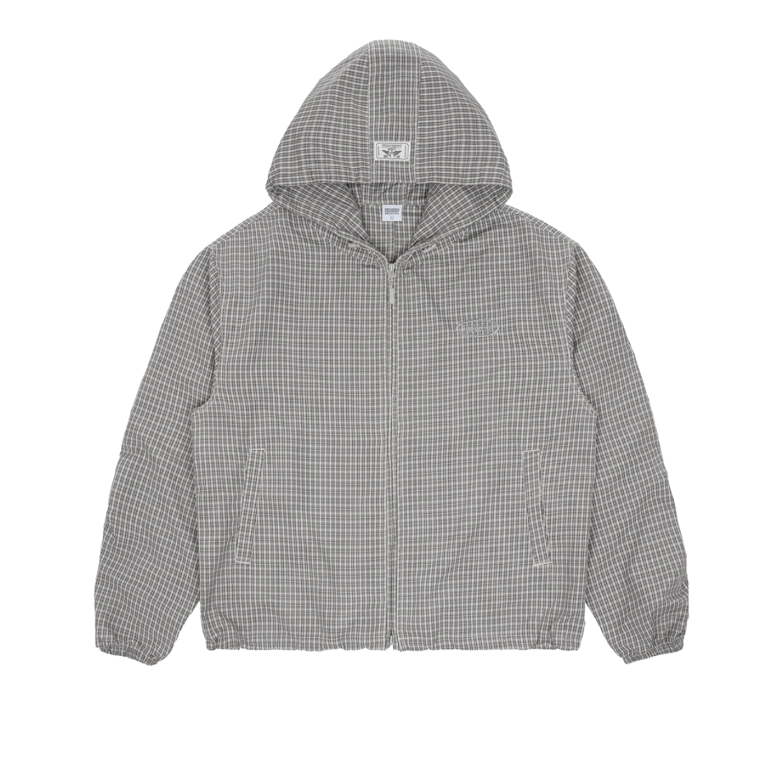 BUQJPAS883IV UNIVERSE GARMENT Check Hood Windbreaker Jumper Ivory