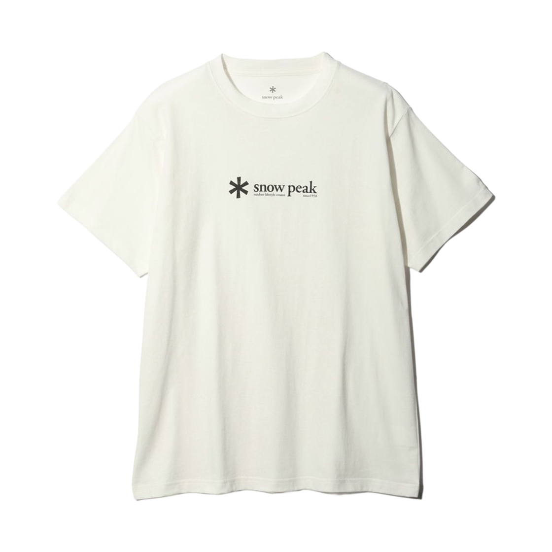 스노우 피크 소프트 코튼 로고 숏슬리브 티셔츠 화이트(Snow Peak Soft Cotton Logo Short Sleeve T-Shirt White)