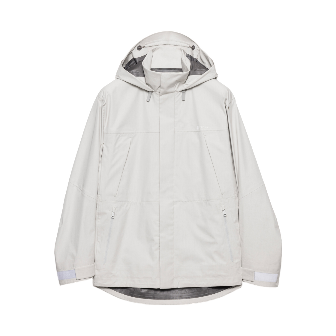SGD175-19V4-F0K74 Prada Technical Fabric Jacket Chalk White