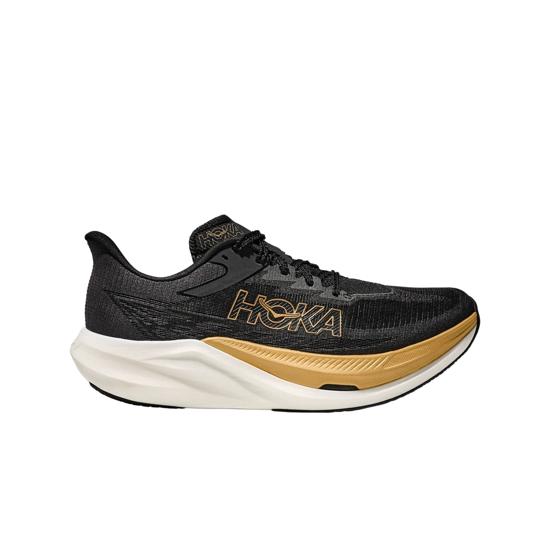 1168724-BKGD Hoka Rocket X 3 Black Gold