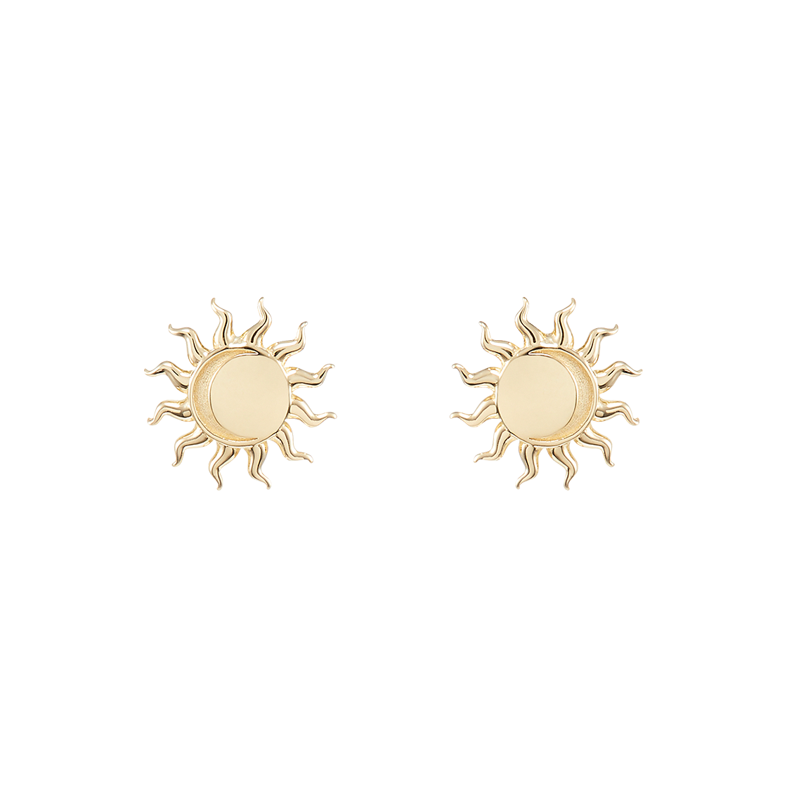 넘버링 #8306 썬 스터드 이어링 골드(NUMBERING #8306 Sun Stud Earrings Gold)