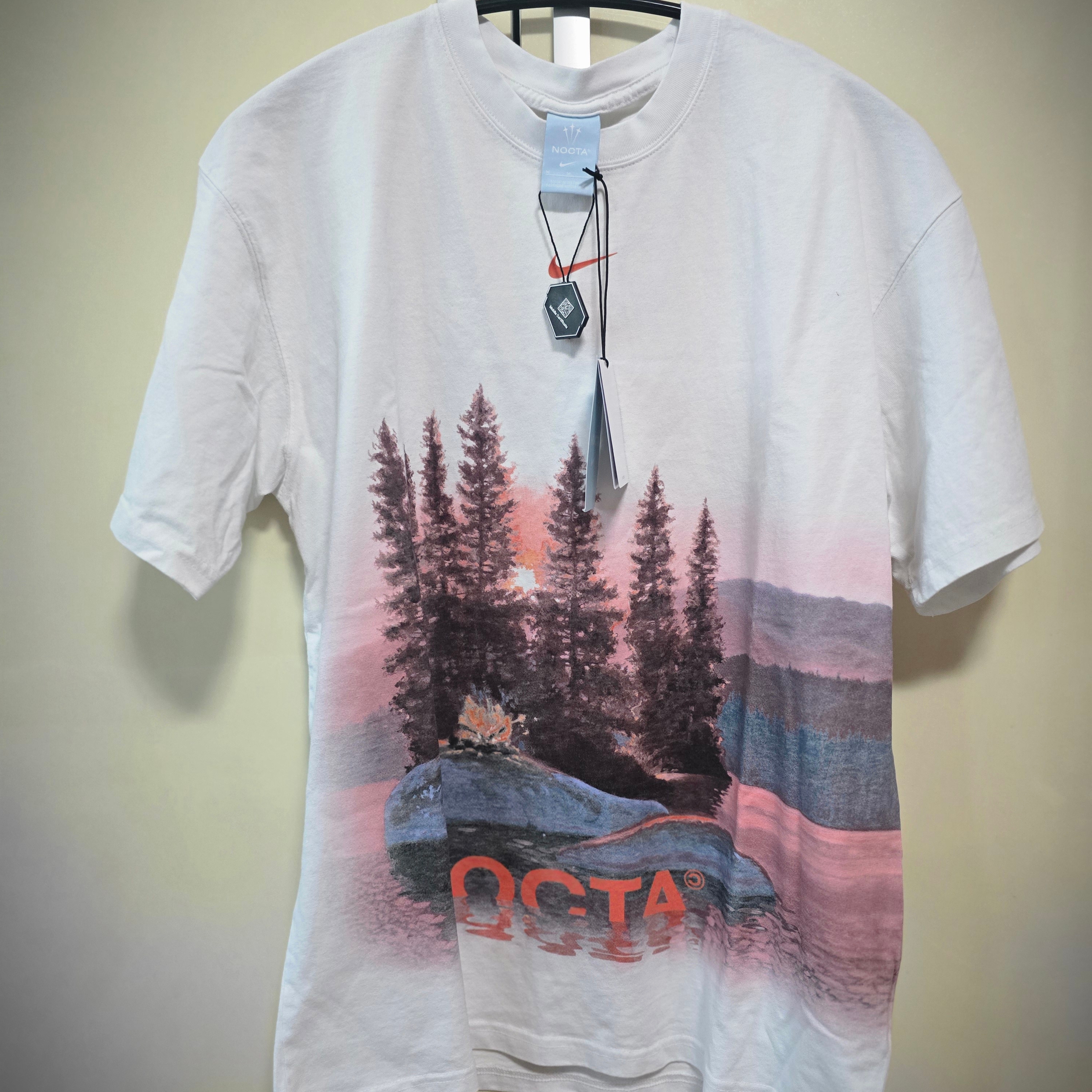 Nike x Drake Nocta Opal Reels Tee White (FV7865-100) 착용 스타일 - 1