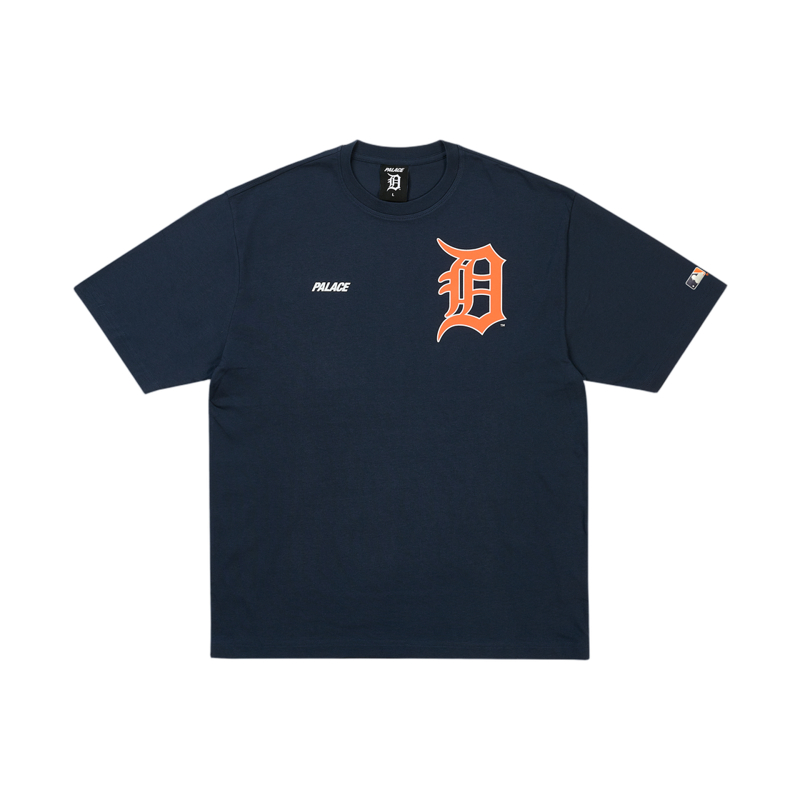- Palace x Detroit Tigers T-Shirt Navy - 26SS