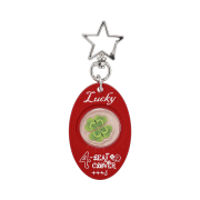 [KREAM 단독] CAVISH × Ha Hyun Sang 4-Leaf Clover Keyring Red