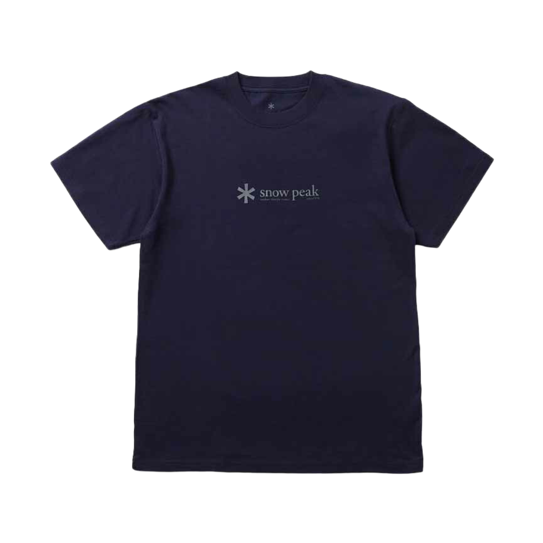 스노우 피크 소프트 코튼 로고 숏슬리브 티셔츠 네이비(Snow Peak Soft Cotton Logo Short Sleeve T-Shirt Navy)