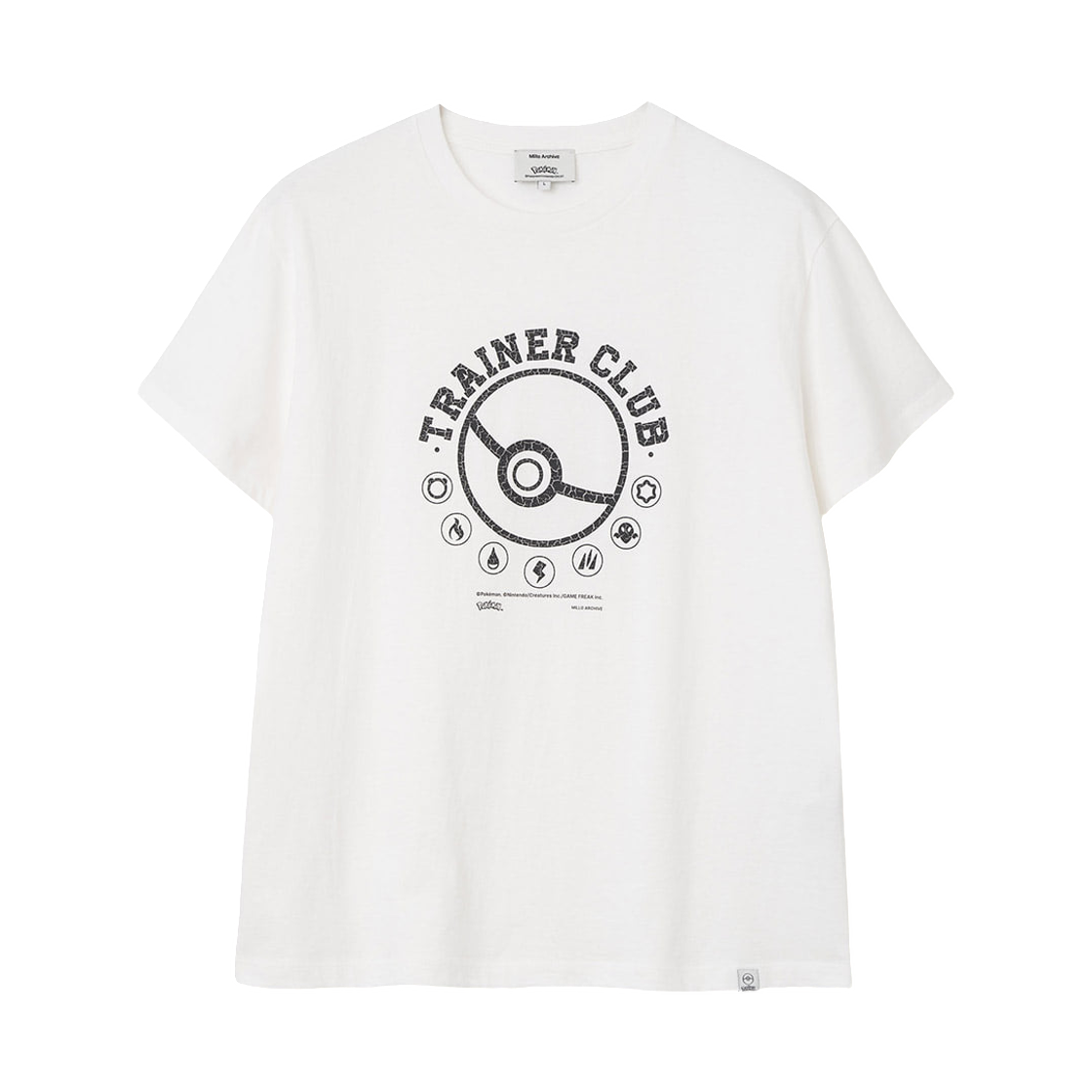 - Millo Archive x Pokemon Trainer Club T-Shirt White