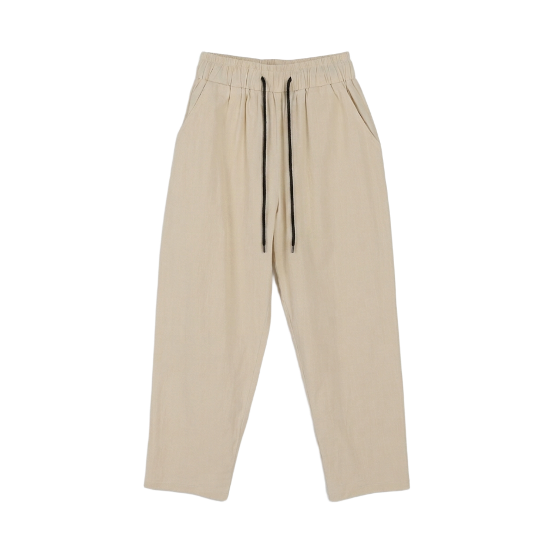 지크립 밴딩 스판 9부 와이드 팬츠 베이지(GCLIP Banded Stretch 9/10 Wide Pants Beige) - 1