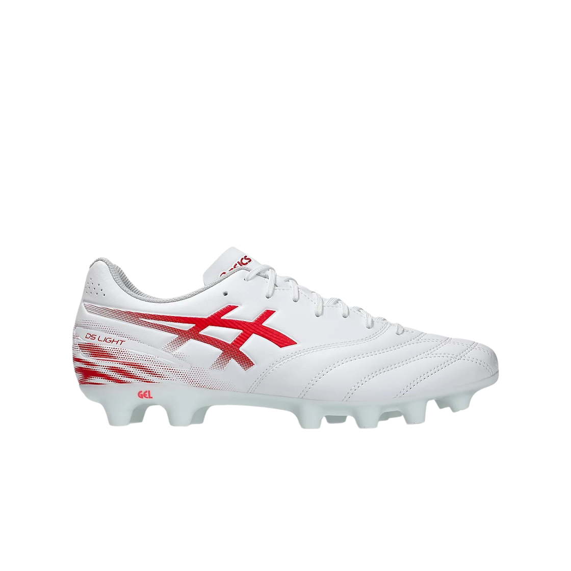1103A128-102 Asics DS Light Club White Flash Red - 2E Wide
