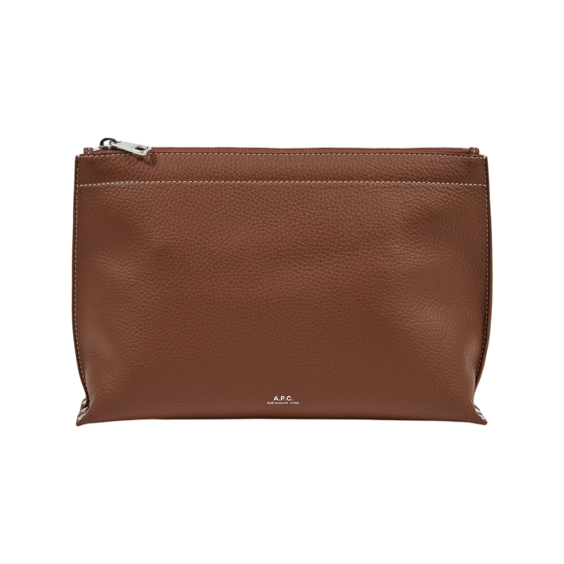 PXCBC-F63023-CAD A.P.C. Neige Clou Pouch Noisette