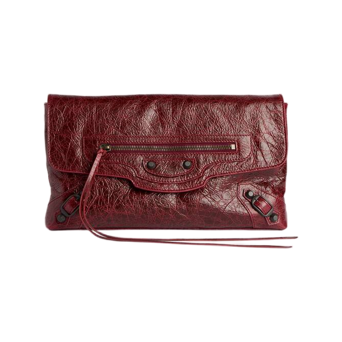 8733862ABEK6154 Balenciaga Le City Clutch Berry Red