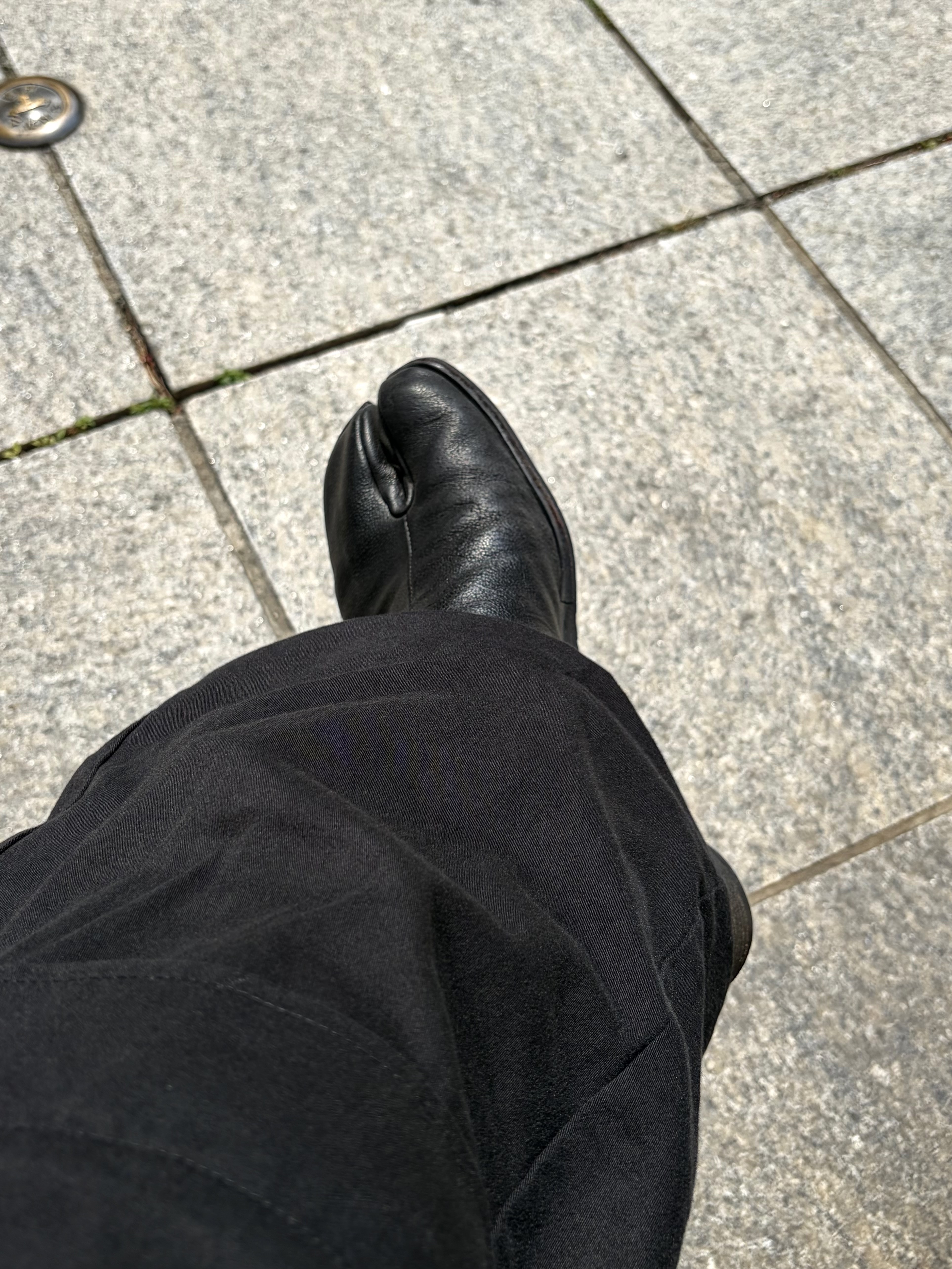 Hatchingroom Zip Cargo Work Pants Black 착용 스타일 - 2