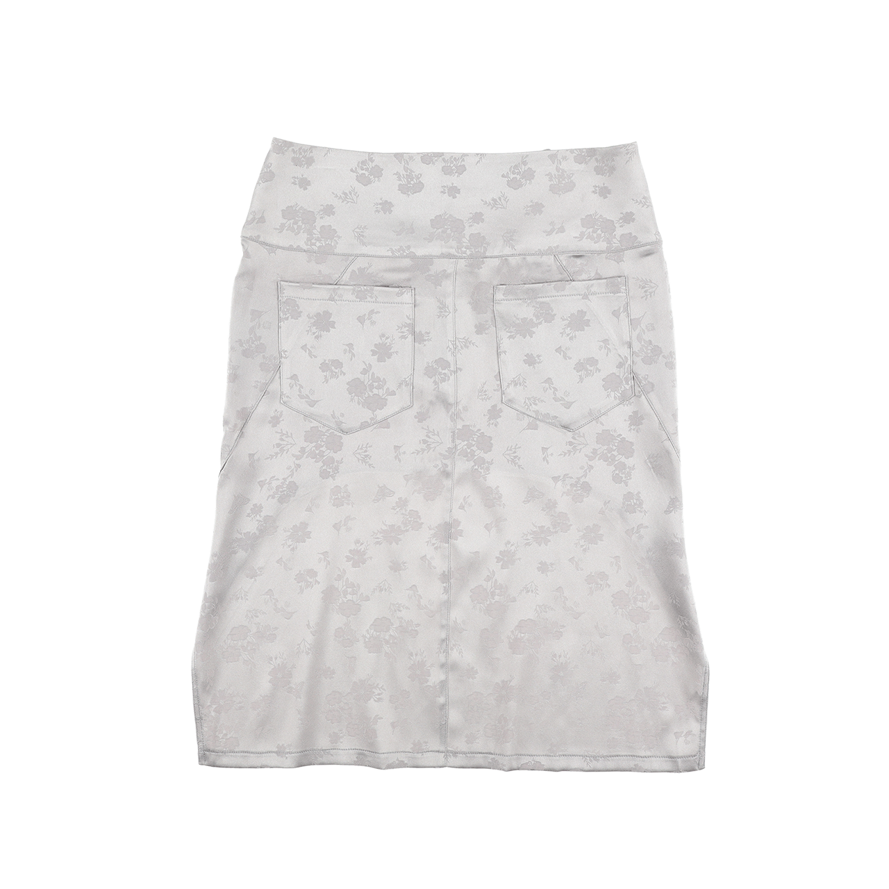 스틸레써디 아치드 헴 미디 스커트 실버(Still Lethardy Arched Hem Midi Skirt Silver) - 2