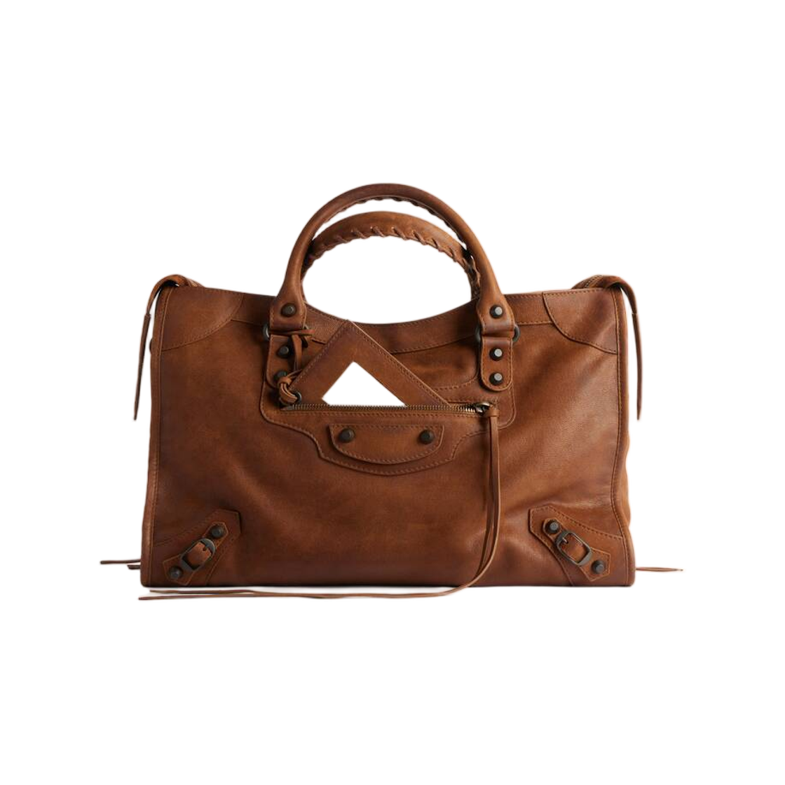 8657602ACM92247 Balenciaga Le City Bag Medium Caramel
