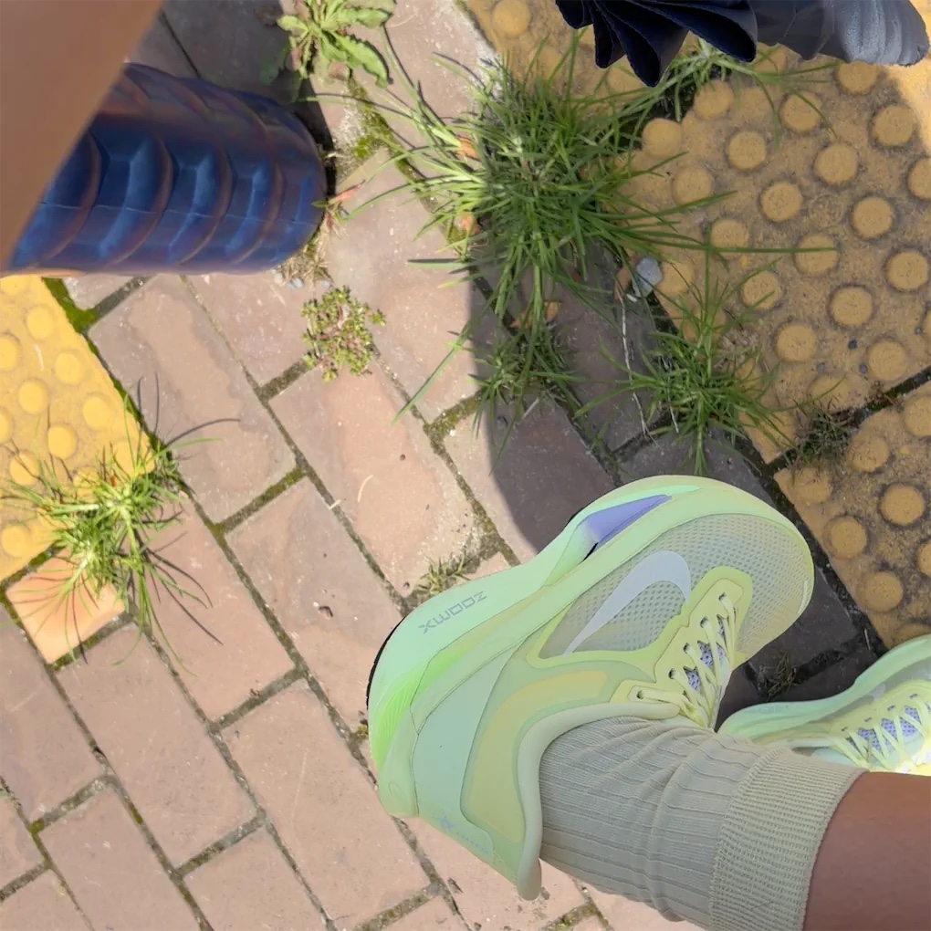 (W) Nike Zoom Fly 6 Life Lime Light Liquid Lime 착용 스타일 - 1