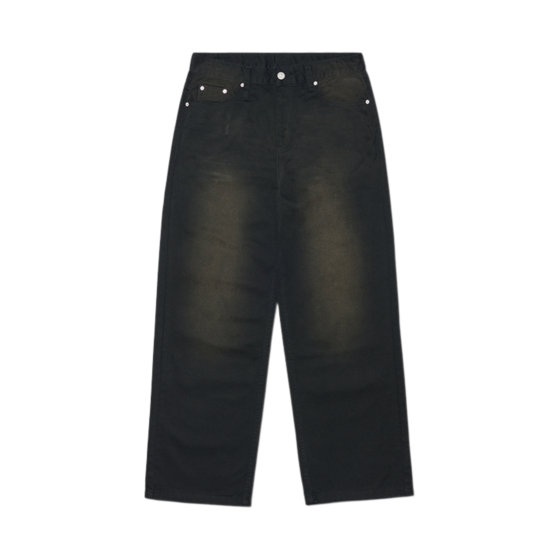 NMWF52PT20WBK NOMANUAL Roomy Loose Washed Pants Washed Black