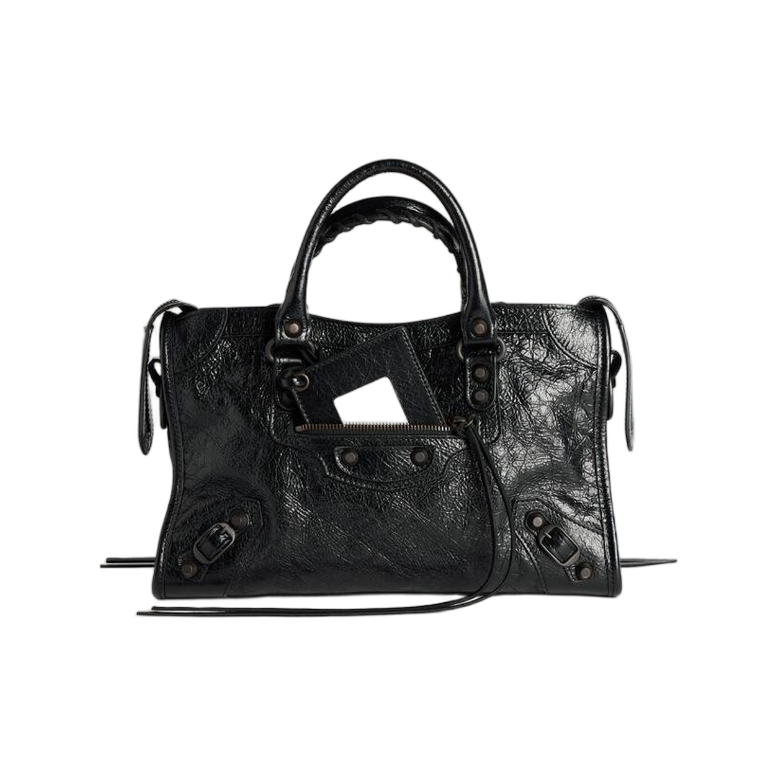 8657622ACFH1000 Balenciaga Le City Bag Small Black