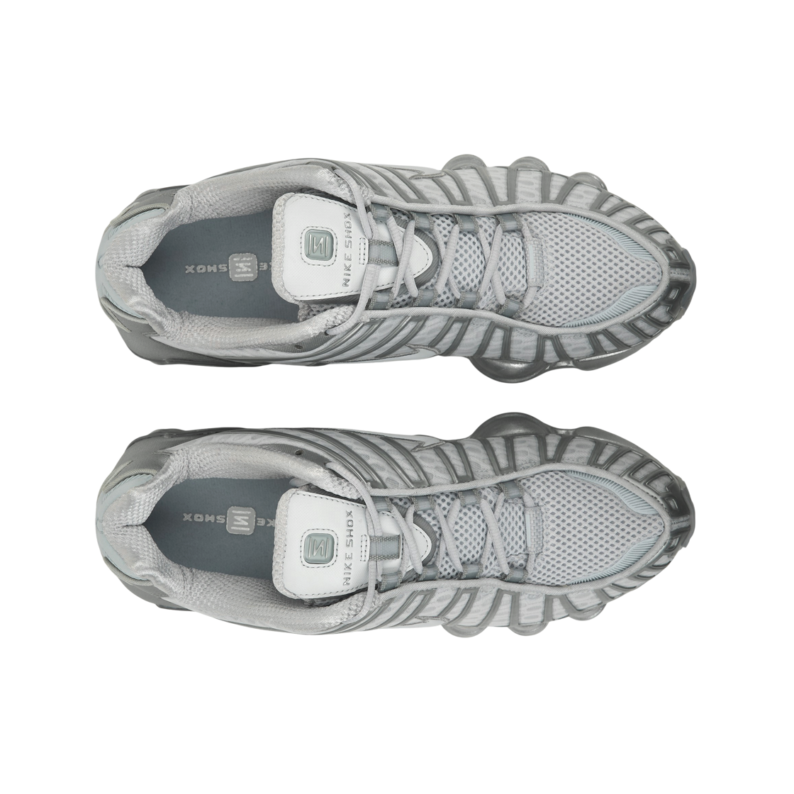 (W) 나이키 샥스 TL 퓨어 플래티넘 앤 메탈릭 실버((W) Nike Shox TL Pure Platinum and Metallic Silver) - 5