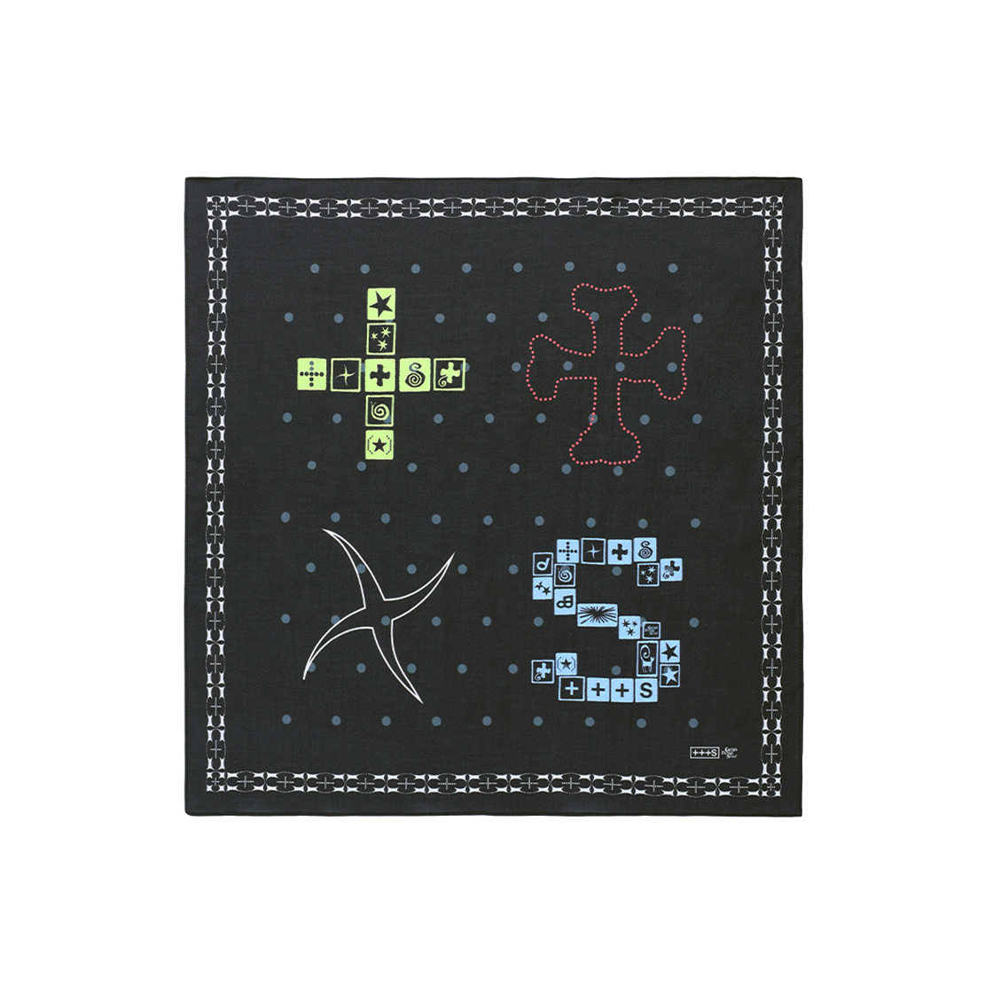 [KREAM 단독] 카비시 x 하현상 로고 반다나 블랙([KREAM 단독] CAVISH × Ha Hyun Sang Logo Bandana Black)