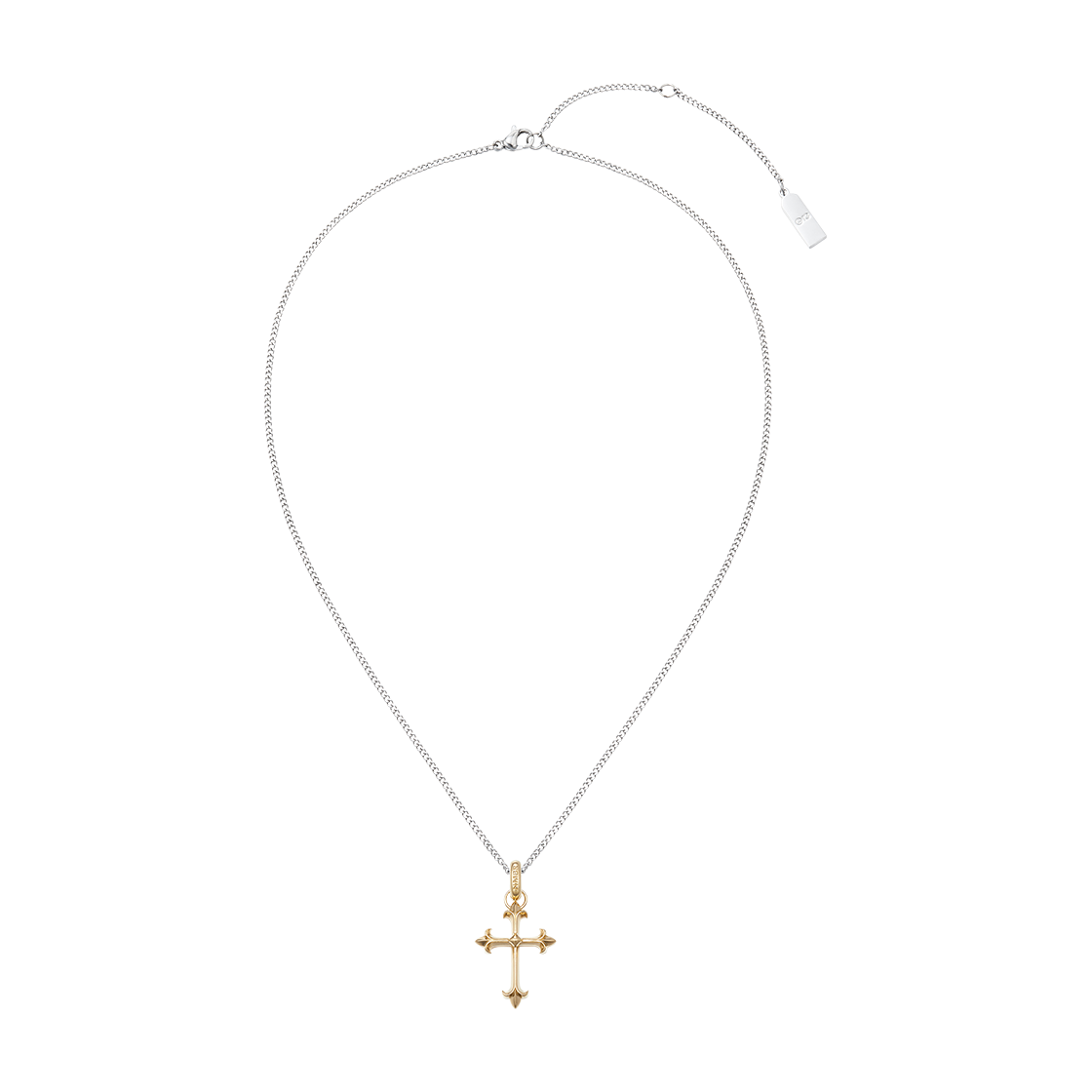 넘버링 #8003 (N) 크로스 펜던트 네크리스 골드(NUMBERING #8003 (N) Cross Pendant Necklace Gold)