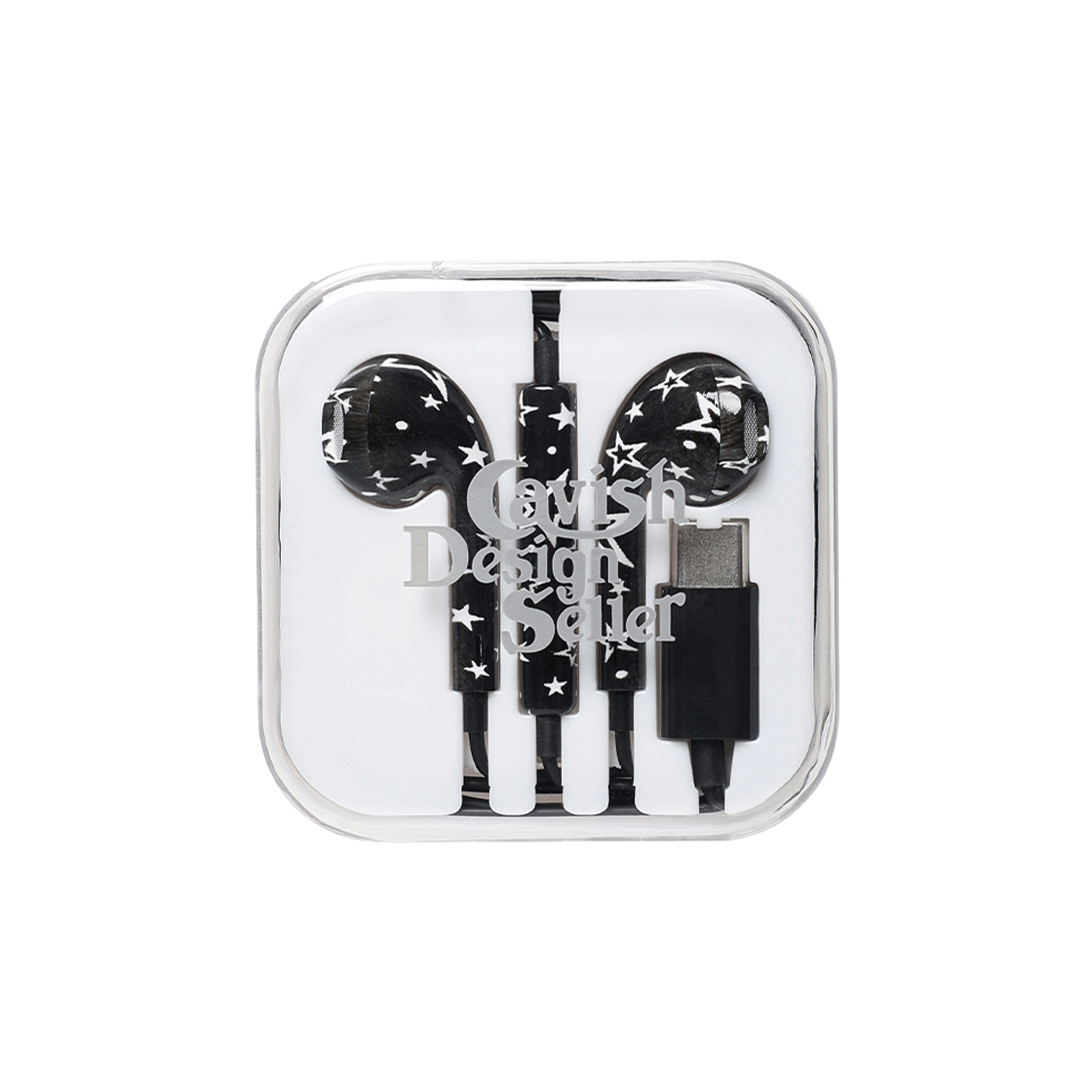 [KREAM 단독] 카비시 x 하현상 스타 와이어드 이어폰 블랙 (USB-C)([KREAM 단독] CAVISH × Ha Hyun Sang Star Wired Earphones Black (USB-C))