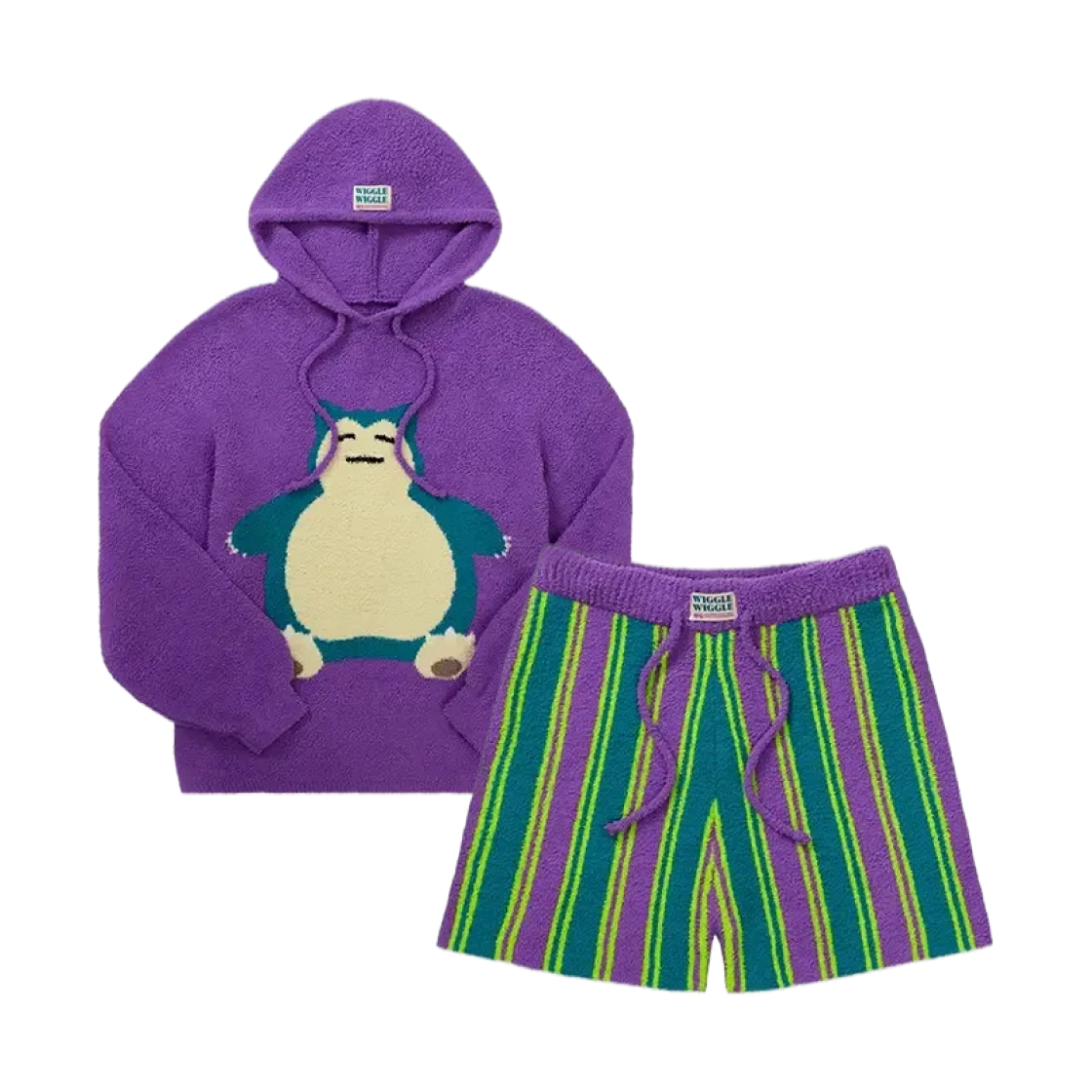 포켓몬 x 위글위글 후드 파자마 세트 잠만보(Pokemon x Wiggle Wiggle Hooded Pajama Set Snorlax) - 1