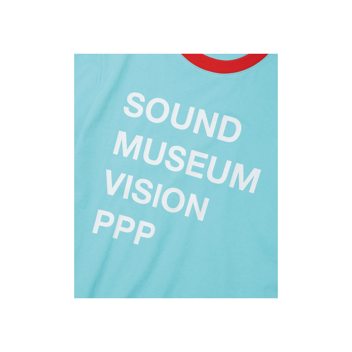 피드파이퍼 사운드 타이포 링거티셔츠 블루(PIEDPIPER Sound Typo Ringer T-shirt Blue) - 4
