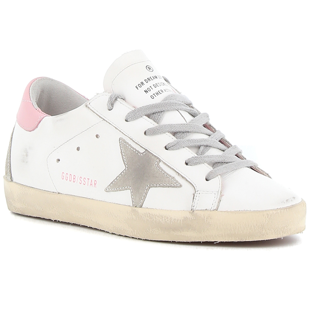 [17% 쿠폰] (W) 골든구스 슈퍼스타 화이트 핑크탭 스니커즈([17% 쿠폰] (W) Golden Goose Superstar White Pink Heel Tab Sneakers) - 3