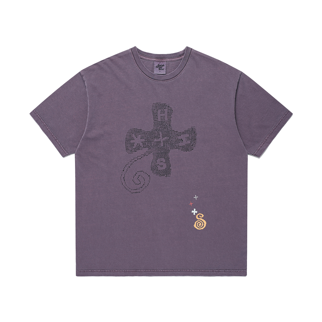[KREAM 단독] 카비시 x 하현상 클로버 피그먼트 숏슬리브 티셔츠 퍼플([KREAM 단독] CAVISH × Ha Hyun Sang Clover Pigment SS Tee Purple)