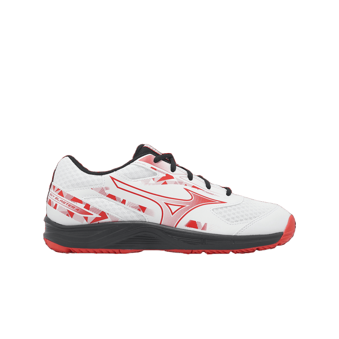 71GA253301 Mizuno Sky Blaster 4 White Poppy Red