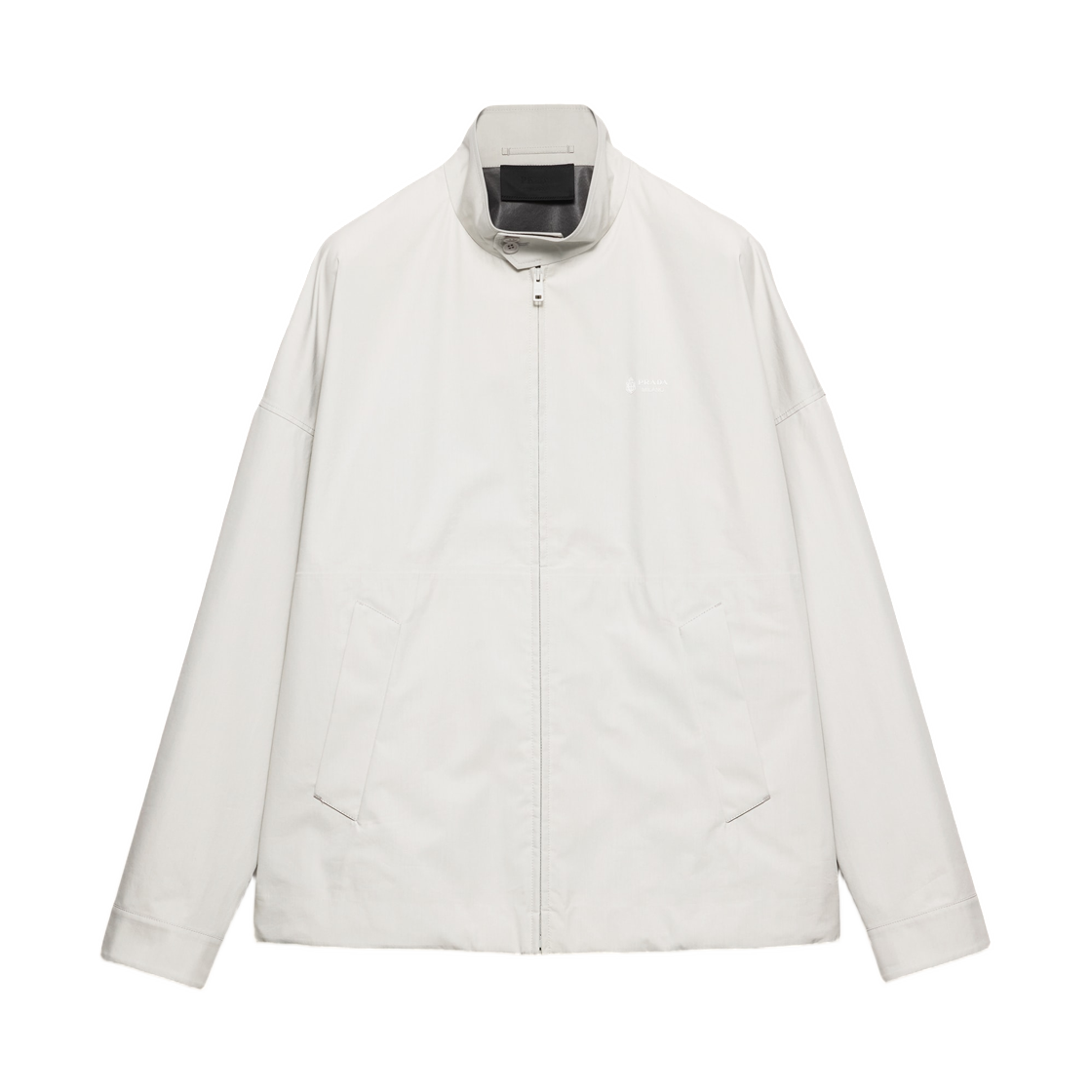 SGD176-19V4-F0K74 Prada Technical Fabric Jacket Chalk White