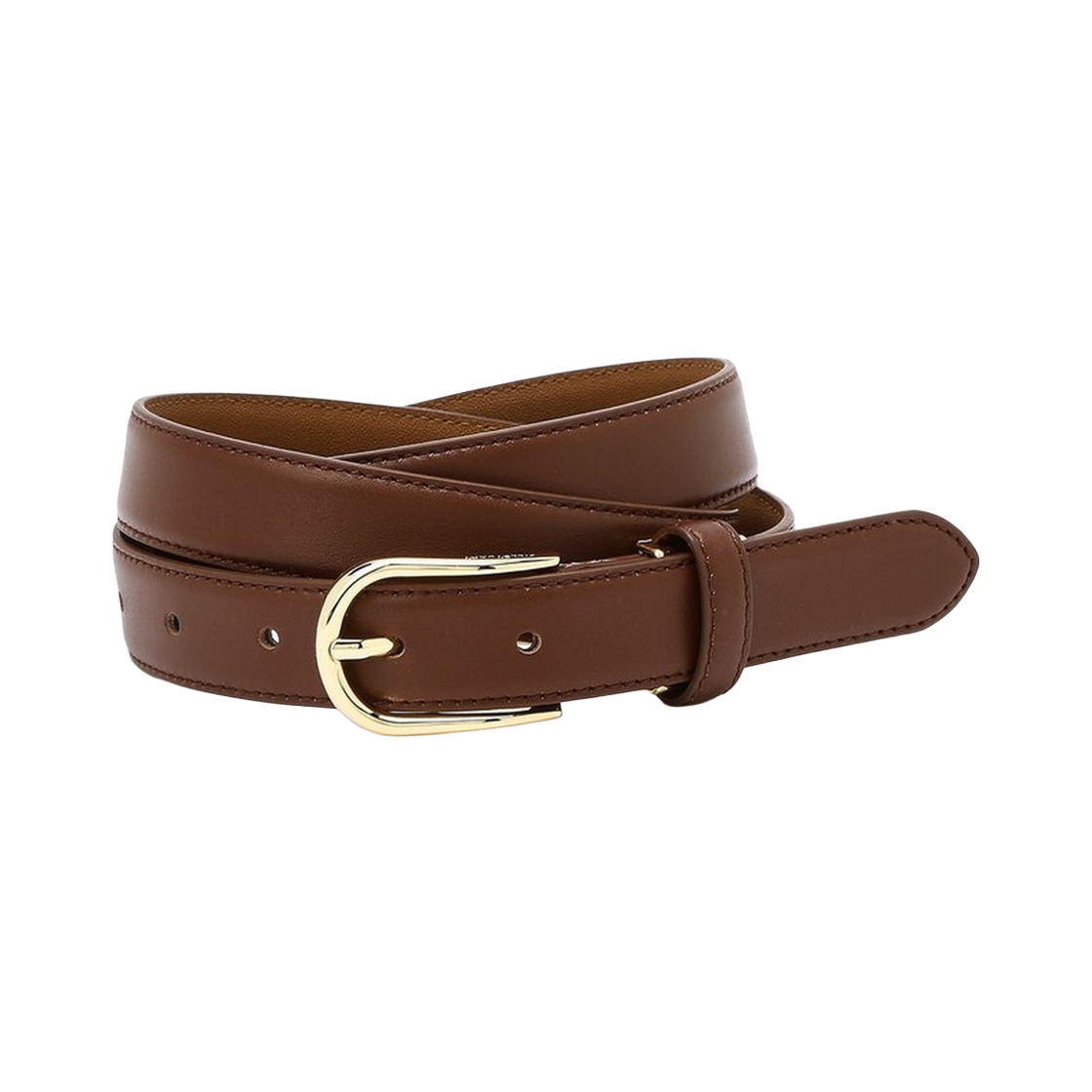 JUBE6F131W2 Jillstuart Men's Acc Adjustable Length 20mm Brown Slim Genuine Leather Women's Belt