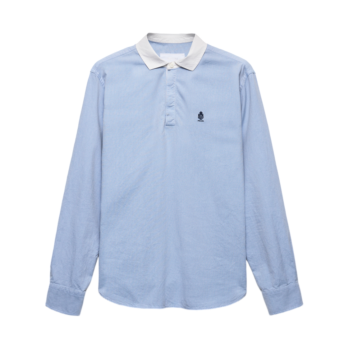 SC872-19XB-F0076 Prada Cotton Shirt Light Blue