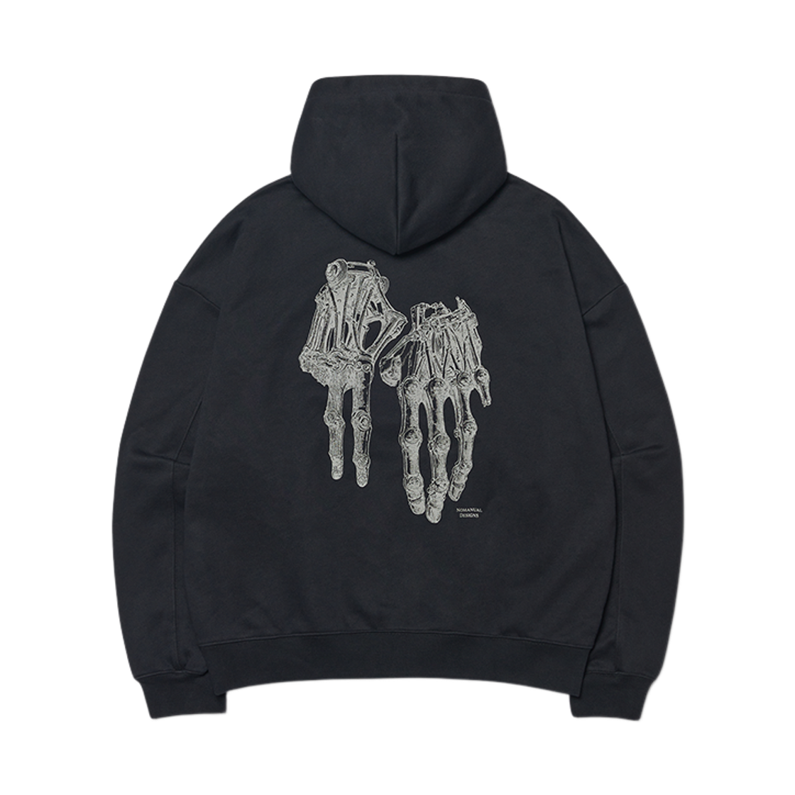 NMWF52HD04BLK NOMANUAL Robotic Hand NM Hoodie Black