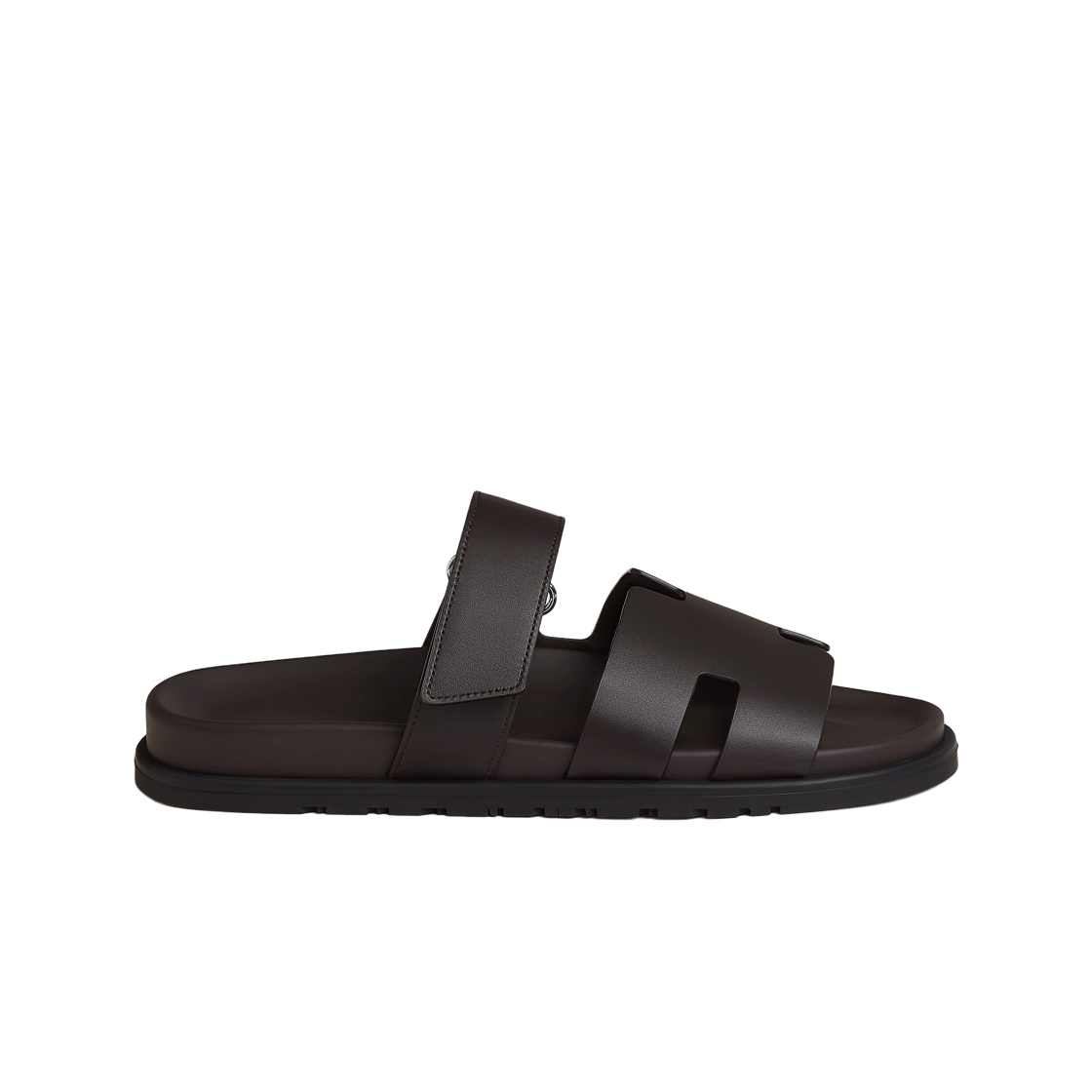 H222858ZHME Hermes Chypre Sandal Calfskin & Marron Ebene