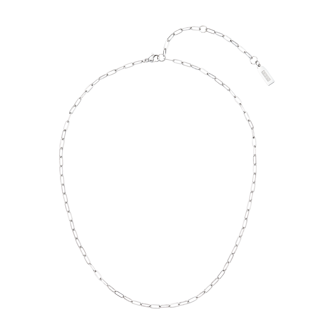 넘버링 #5881 페이퍼 클립 체인 네크리스 실버(NUMBERING #5881 Paper Clip Chain Necklace Silver)