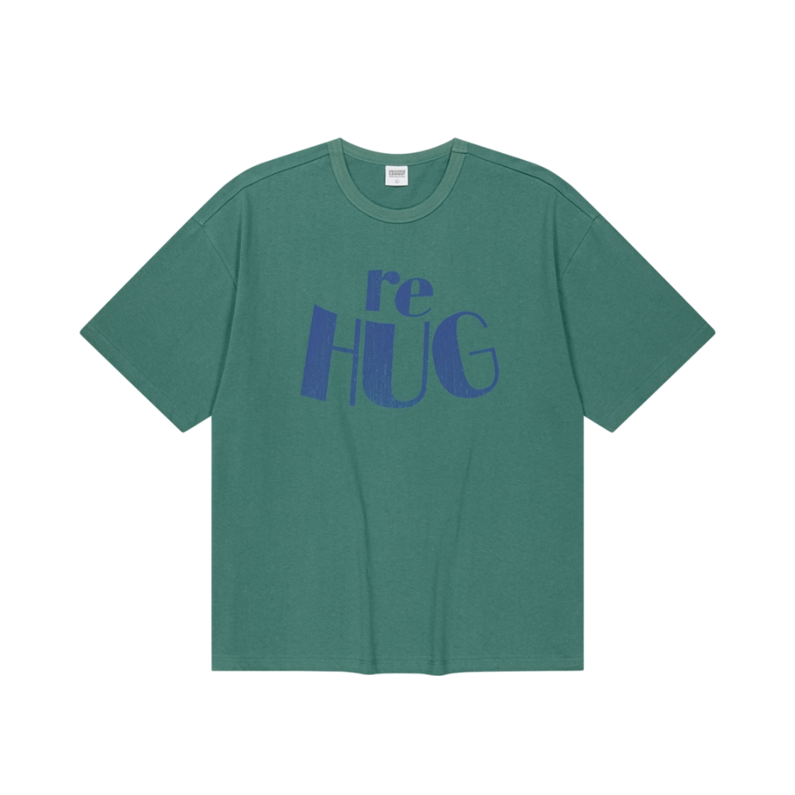 유니버스 가먼트 RE HUG 크랙 티셔츠 그린(UNIVERSE GARMENT RE HUG Crack T-Shirt Green) - 1