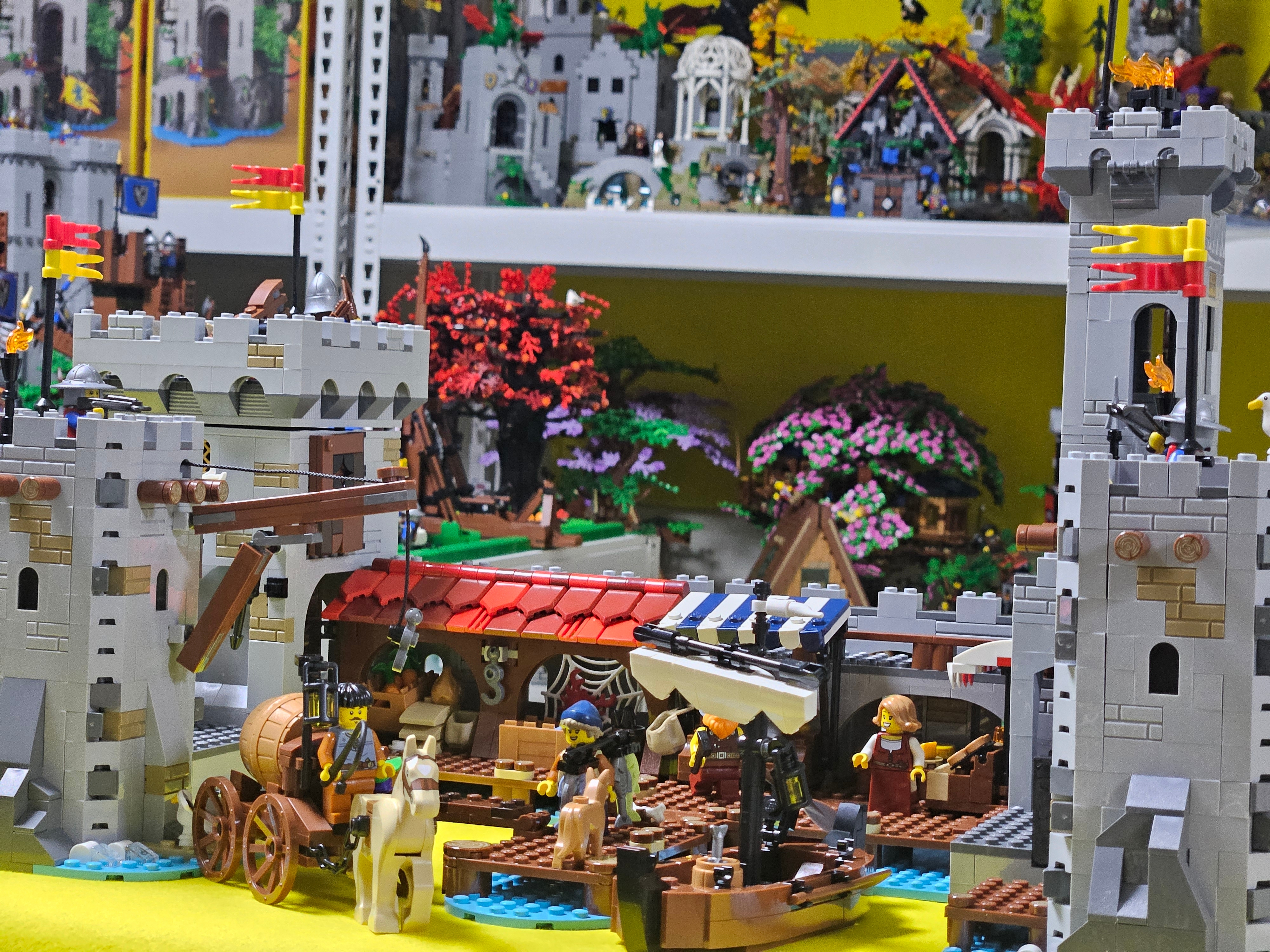 Lego Bricklink Medieval Seaside Market, Lego Lion Knights' Castle 착용 스타일 - 8