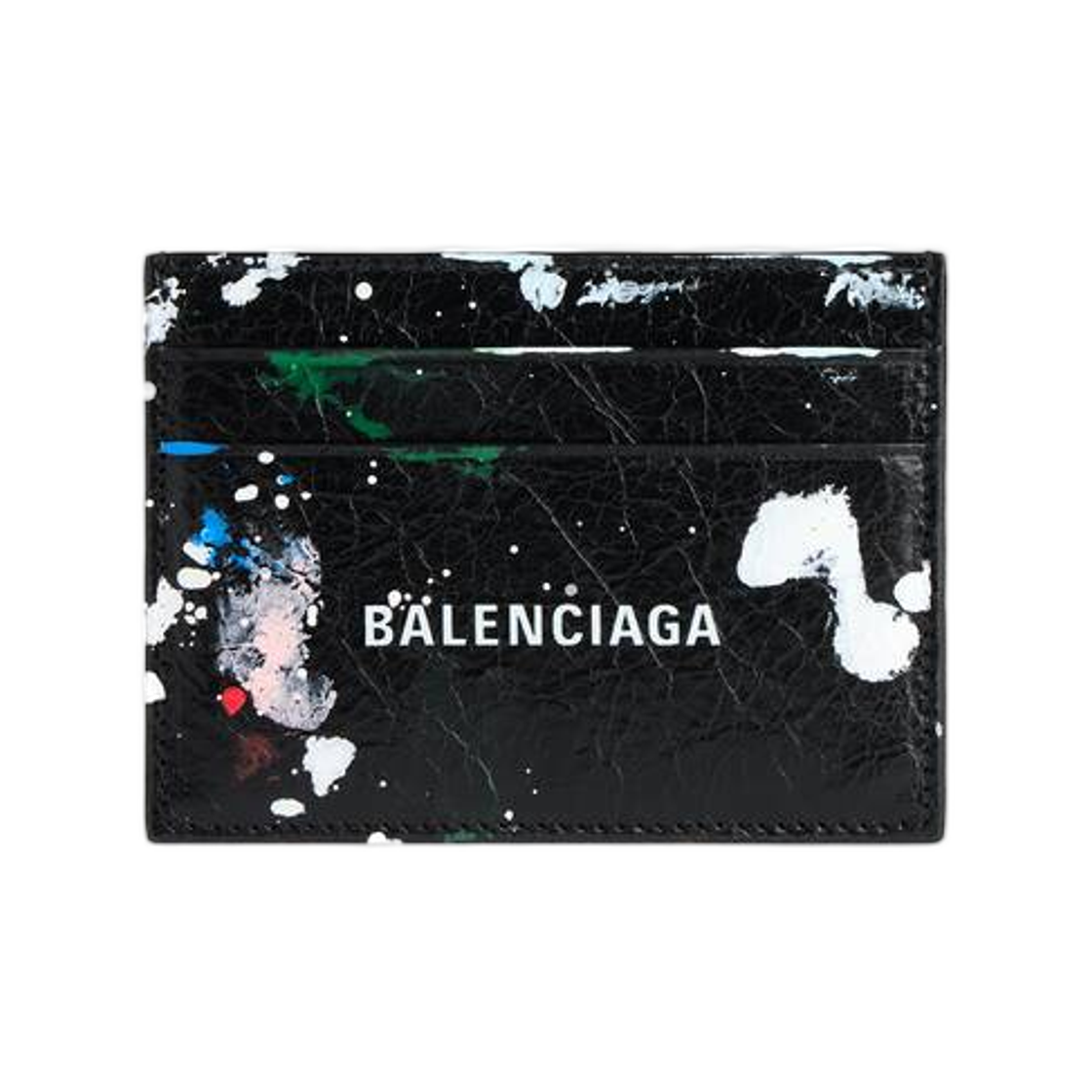 5943092ACJM8486 Balenciaga Cash Card Holder Black Multicolor