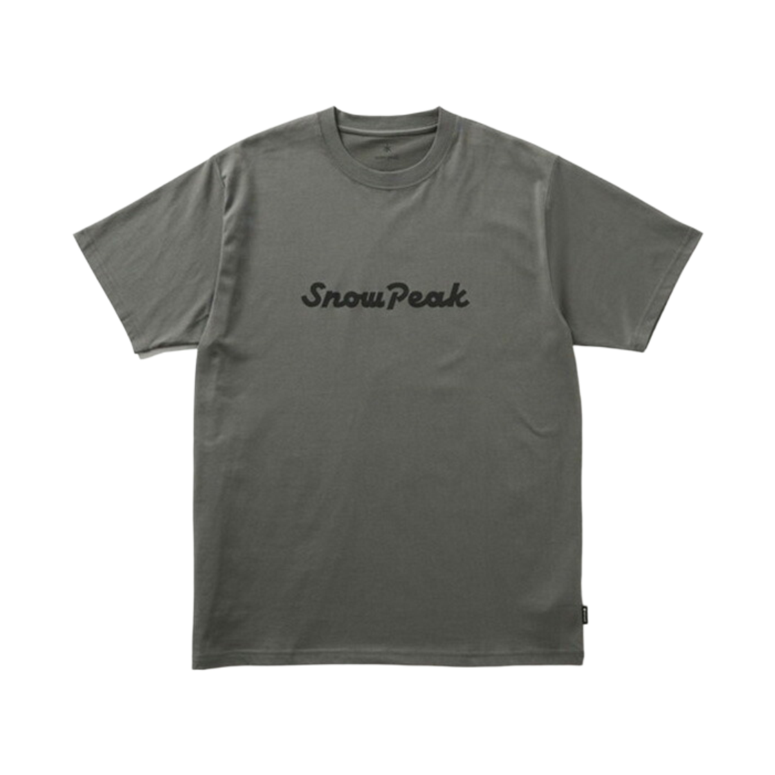 스노우 피크 타이포그래피 티셔츠 그레이(Snow Peak Typography T-Shirt Grey)