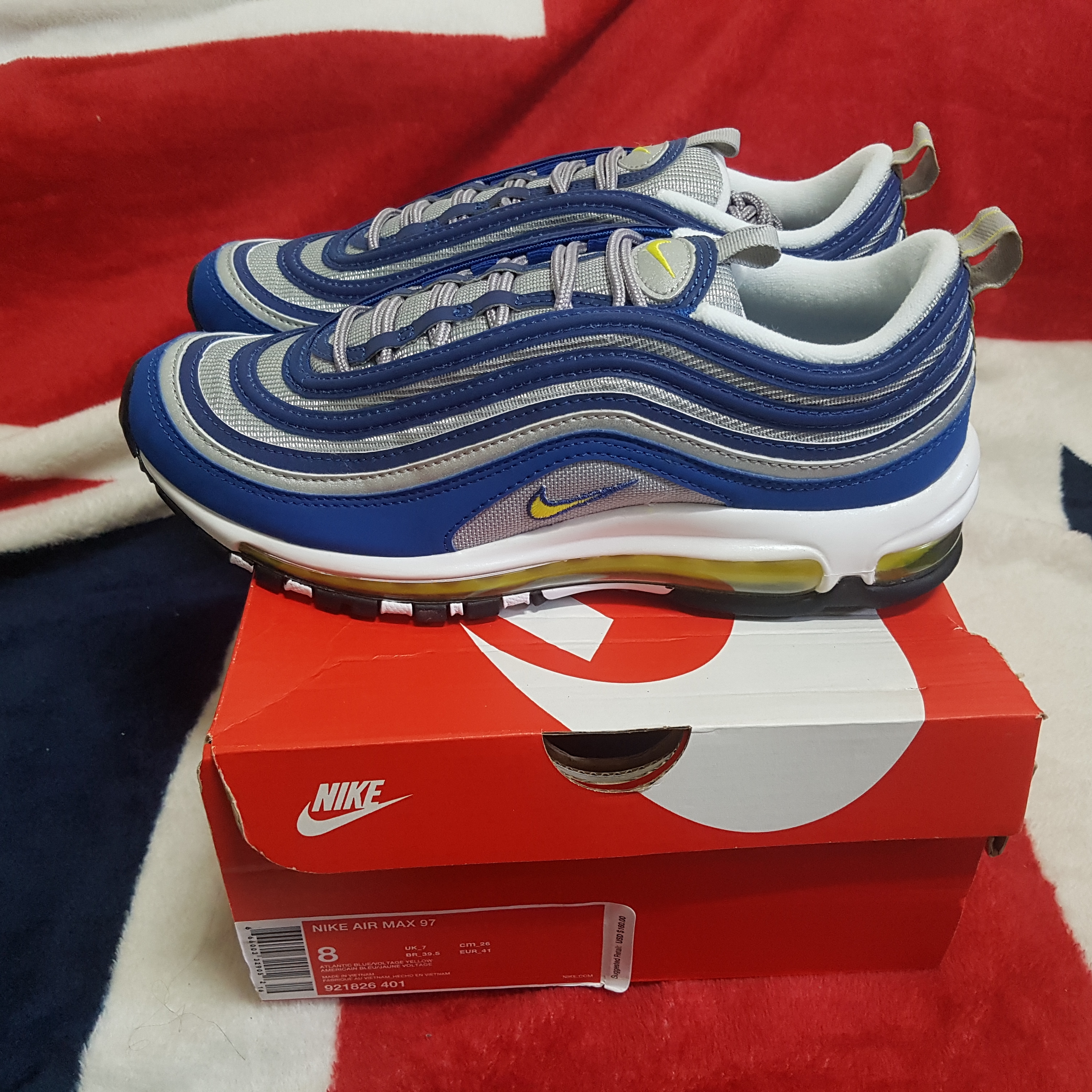 Nike Air Max 97 OG Royal Neon 착용 스타일