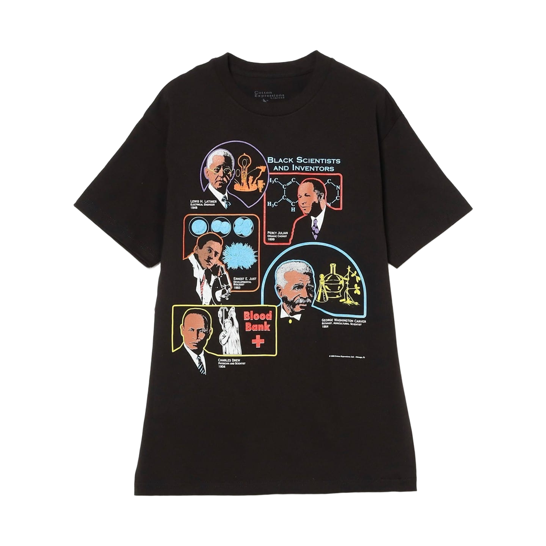 13-04-1141-336 (W) Beams Boy x Cotton Expressions Scientists T-Shirt Black