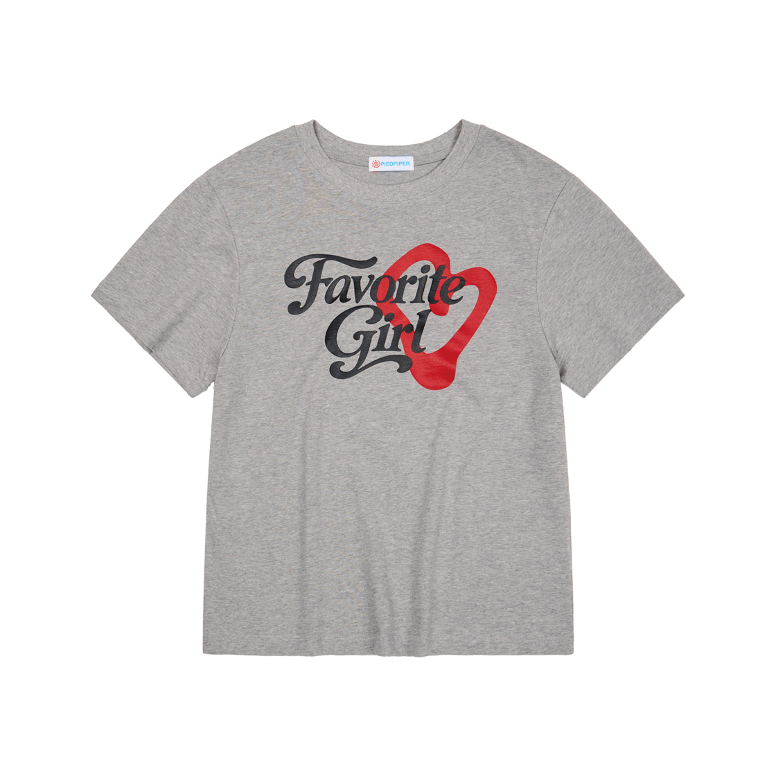 피드파이퍼 페이보릿 걸 티셔츠 그레이(PIEDPIPER Favorite Girl T-Shirt Gray)